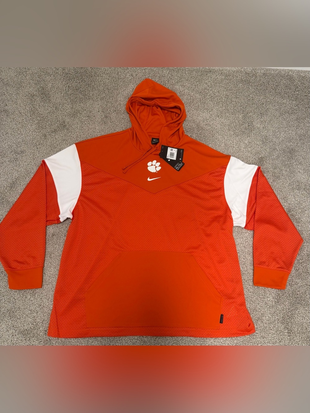 *NEW* NIKE Clemson Tigers Sideline Football Jersey Hoodie Mens Sz XXL $100!